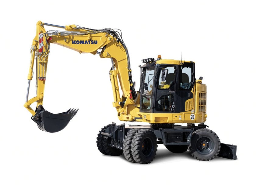 KOMATSU EUROPE PRÉSENTE SA NOUVELLE PELLE HYDRAULIQUE SUR PNEUS PW138MR-11